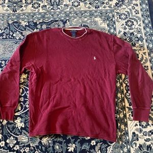 Polo Ralph Lauren Mens Long Sleeve Waffle Shirt